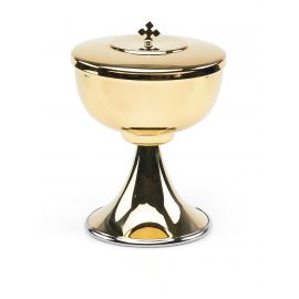 Puszka liturgiczna złocona 20 cm (13)