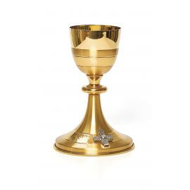 Kielich galwanizowany złotem satynowanym - 21 cm