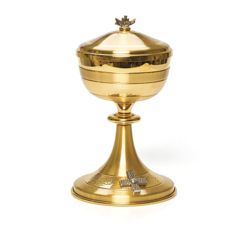 Puszka galwanizowana złotem satynowanym - 23 cm - Puszka galwanizowana złotem satynowanym - 23 cm