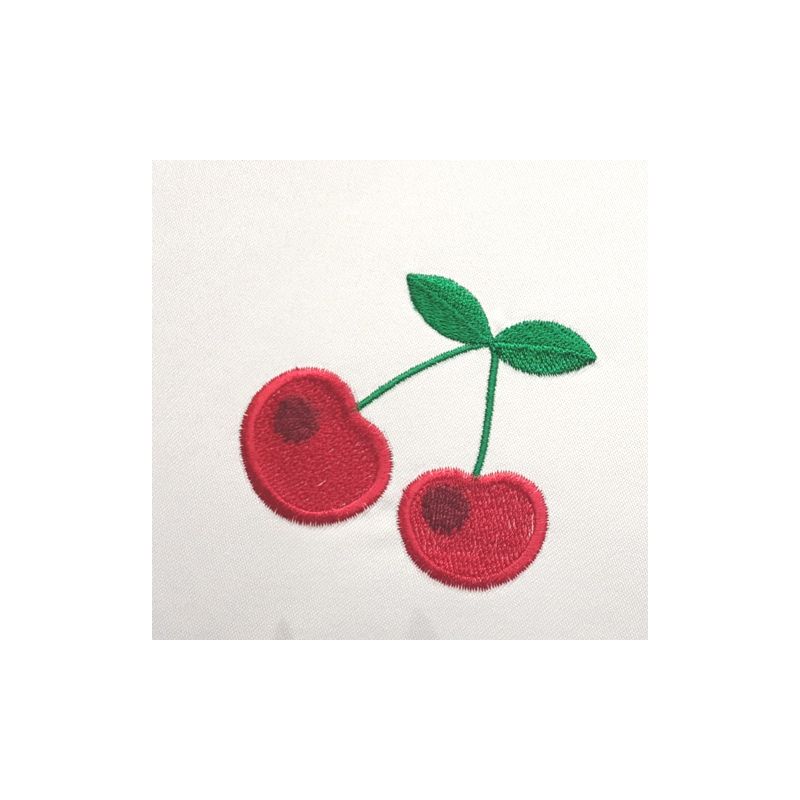 Serweta haftowana - Wiśnie 37x37 cm - Serweta haftowana - Wiśnie 37x37 cm