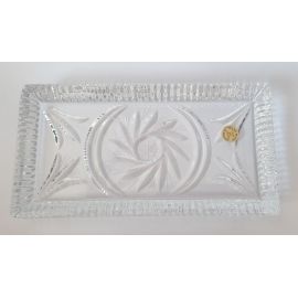 Taca szklana /kryształ - 18,5x9,5 cm. - zdjęcie 2 - Taca szklana /kryształ - 18,5x9,5 cm.