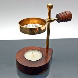 Elegancka mosiężna drewniana kadzielnica domowa - zdjęcie 2 - Elegancka mosiężna drewniana kadzielnica domowa