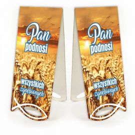 Zakładka Krajobraz Sentencja - Pan podnosi... - Zakładki religijne do książek