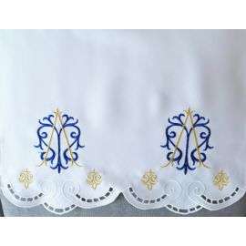 Obrus ołtarzowy haftowany - wzór maryjny (168)