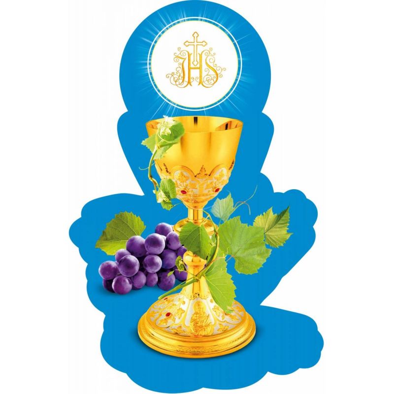 Emblemat na Boże Ciało 35x50 cm - wzór eucharystyczny (11) - Emblemat na Boże Ciało 35x50 cm - wzór eucharystyczny (11)