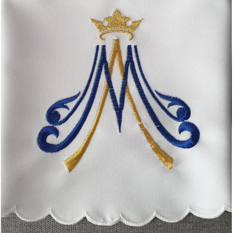Serweta wzór maryjny koło śr. 60 cm (2) - Serweta wzór maryjny koło śr. 60 cm (2)