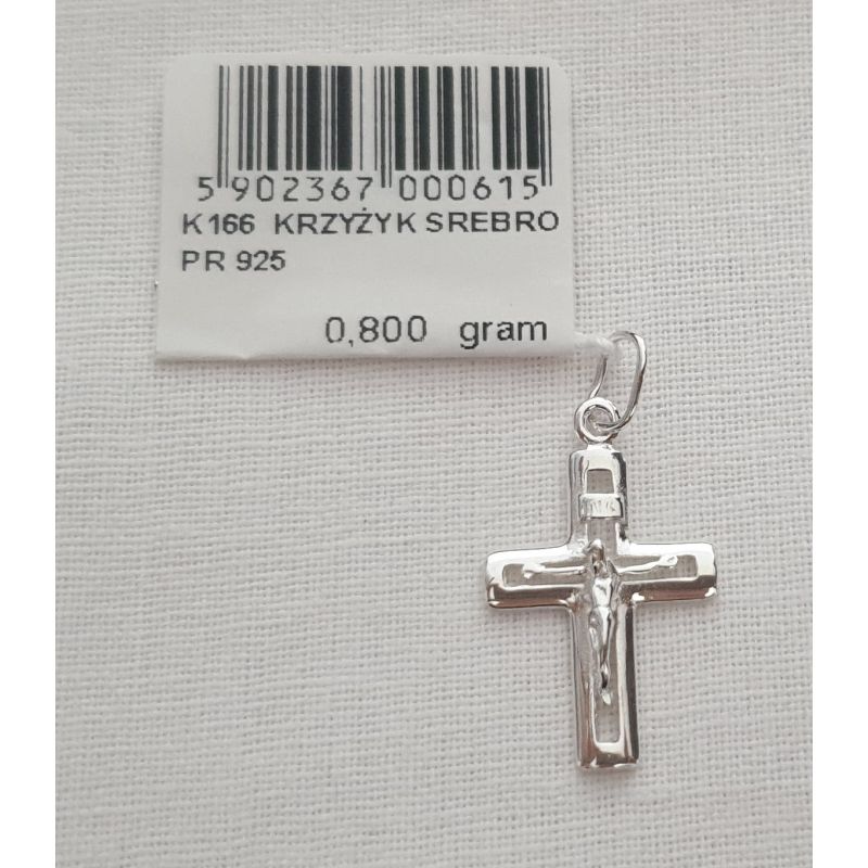 Krzyżyk srebrny 0,8 g - Krzyżyk srebrny 0,8 g