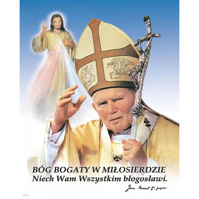 Obrazek 20x25 - Bóg Bogaty w Miłosierdzie - Obrazek 20x25 - Bóg Bogaty w Miłosierdzie