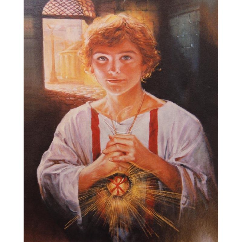 Obrazek 20x25 - Święty Tarsycjusz patron ministrantów - Obrazek 20x25 - Święty Tarsycjusz patron ministrantów