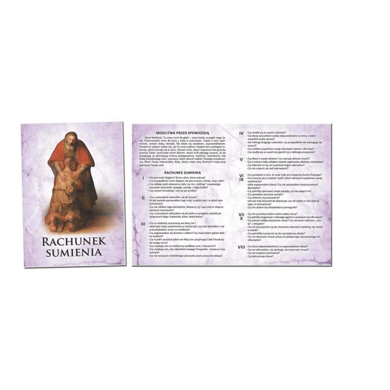 Folder składany Rachunek Sumienia - Folder składany Rachunek Sumienia