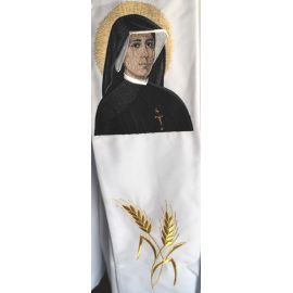 Stuła haftowana  Jezus Miłosierny, Święta Faustyna - zdjęcie 6 - Stuła haftowana  Jezus Miłosierny, Święta Faustyna