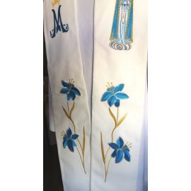 Stuła haftowana Matka Boża Fatimska - zdjęcie 6 - Stuła haftowana Matka Boża Fatimska