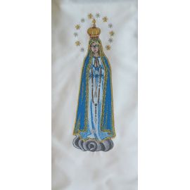 Stuła haftowana Matka Boża Fatimska - zdjęcie 3 - Stuła haftowana Matka Boża Fatimska