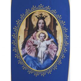 Ornat Maryjny Matka Boża z dzieciątkiem na tronie - zdjęcie 3 - Ornat Maryjny Matka Boża z dzieciątkiem na tronie