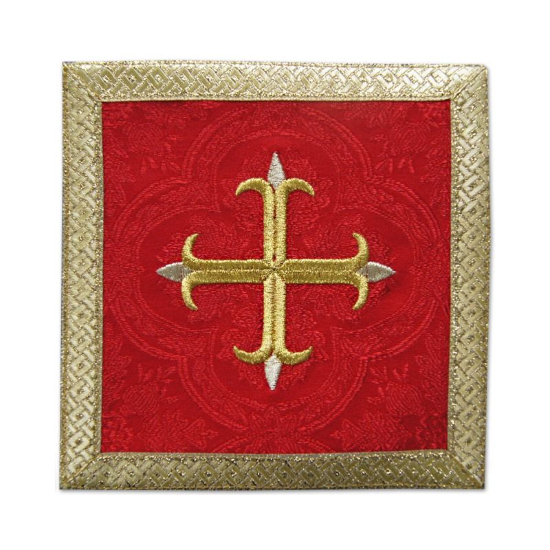 Palka czerwona Krzyż + złote obszycie - Palka czerwona Krzyż + złote obszycie