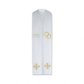 Stuła ślubna "Oto wszystko czynię nowe" - EUCHARYSTYCZNE
