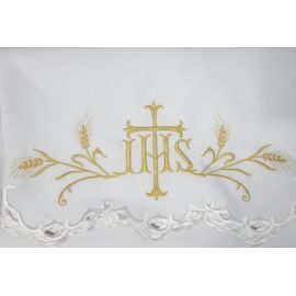 Obrus ołtarzowy haftowany - wzór eucharystyczny (94) - OBRUSY OŁTARZOWE