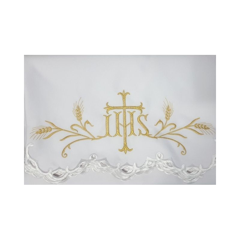 Obrus ołtarzowy haftowany - wzór eucharystyczny (94) - Obrus ołtarzowy haftowany - wzór eucharystyczny (94)
