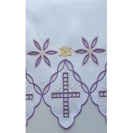 Obrus ołtarzowy haftowany - wzór eucharystyczny (202) - zdjęcie 2 - Obrus ołtarzowy haftowany - wzór eucharystyczny (202)