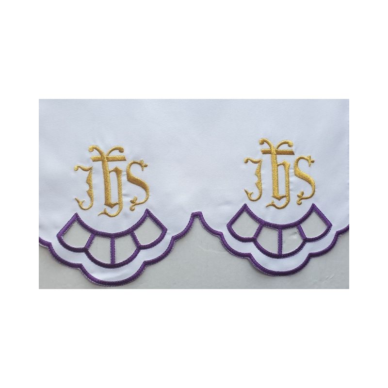 Obrus ołtarzowy haftowany - wzór eucharystyczny (205) - Obrus ołtarzowy haftowany - wzór eucharystyczny (205)
