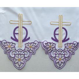 Obrus ołtarzowy haftowany - wzór eucharystyczny (208)
