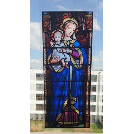 Witraż magnetyczny - Maria z Dzieciątkiem - Witraże magnetyczne na szybę