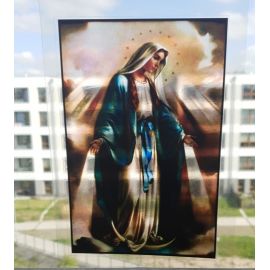 Witraż magnetyczny - Matka Boża Niepokalana - Witraże magnetyczne na szybę