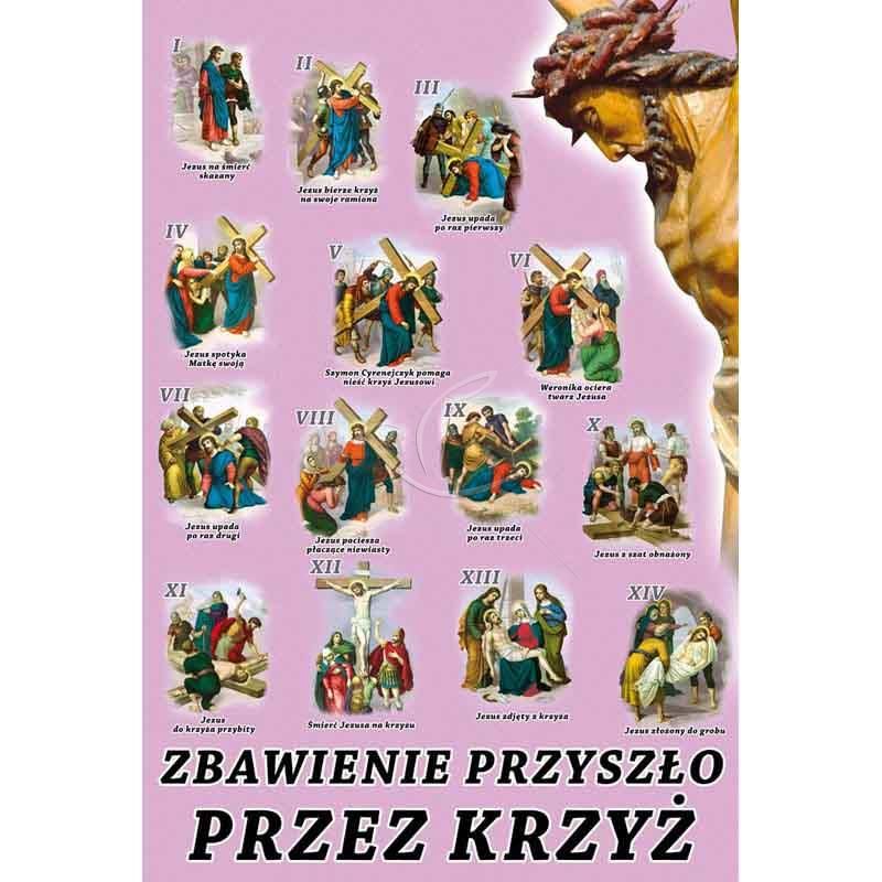 Plakat Wielkanocny - Zbawienie przyszło przez krzyż - Plakat Wielkanocny - Zbawienie przyszło przez krzyż