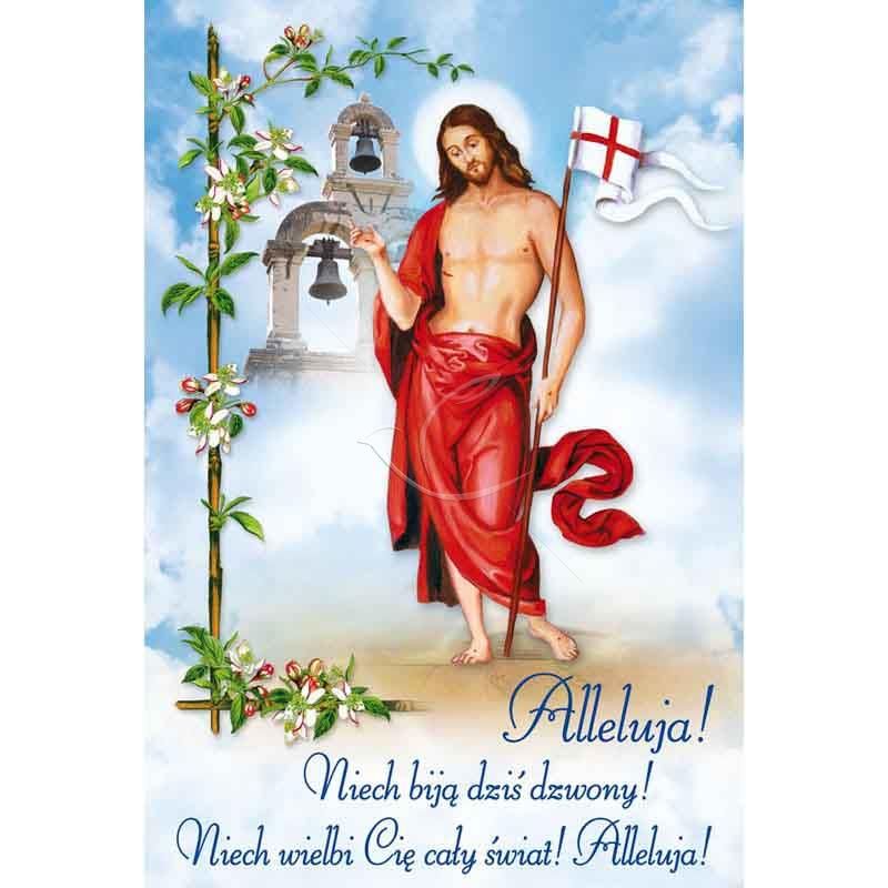 Plakat Wielkanocny - Alleluja! Niech biją dziś dzwony! - Plakat Wielkanocny - Alleluja! Niech biją dziś dzwony!