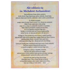 Święty Michał Archanioł - Ikona z Aktem oddania format A5 (2) - zdjęcie 2 - Święty Michał Archanioł - Ikona z Aktem oddania format A5 (2)