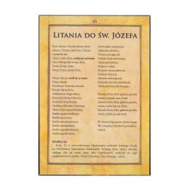 Święty Józef - Ikona dwustronna z modlitwą format A5 - zdjęcie 2 - Święty Józef - Ikona dwustronna z modlitwą format A5