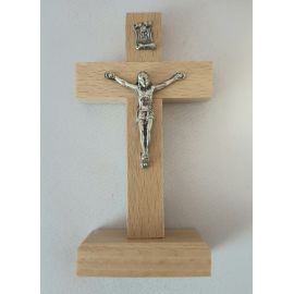 Krzyżyk drewniany stojący jasny brąz 10x5 cm - KRZYŻE, KRZYŻYKI