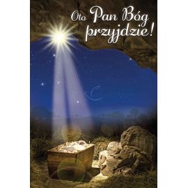 Plakat Bożonarodzeniowy - Oto Pan Bóg przyjdzie! - Plakaty Bożonarodzeniowe
