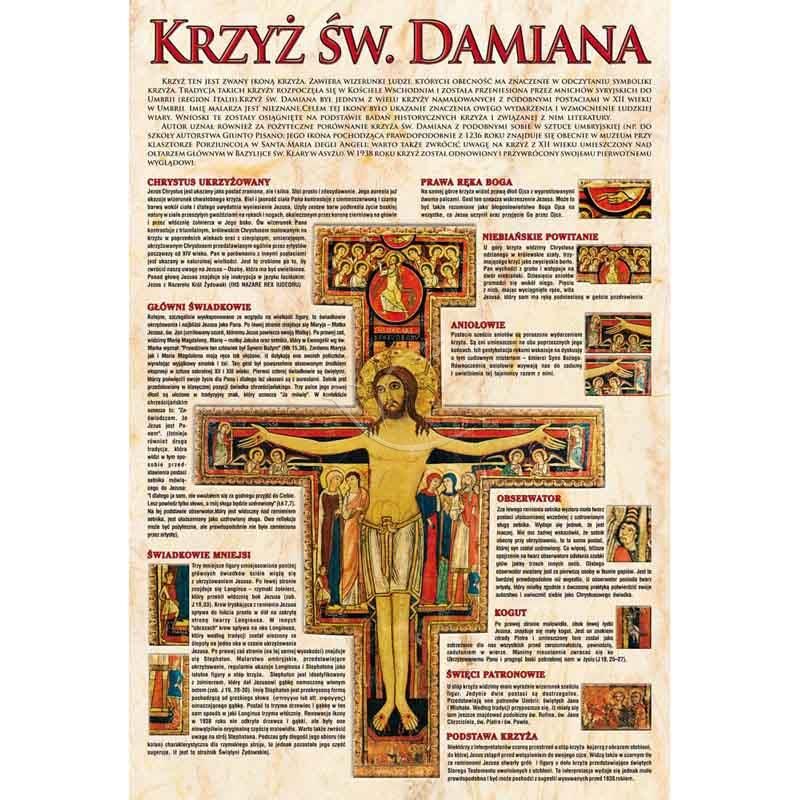 Plakat - Krzyż Świętego Damiana - Plakat - Krzyż Świętego Damiana