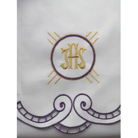 Obrus ołtarzowy haftowany - wzór eucharystyczny (209) - zdjęcie 2 - Obrus ołtarzowy haftowany - wzór eucharystyczny (209)
