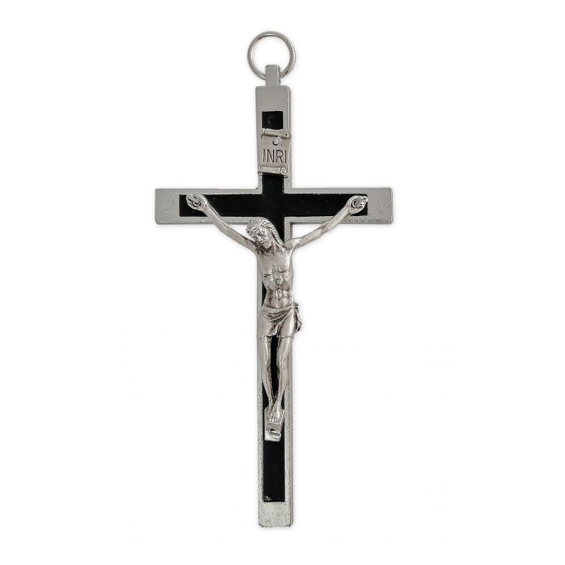 Krzyż zakonny, metalowy, inkrustowany - 8,5 cm - Krzyż zakonny, metalowy, inkrustowany - 8,5 cm