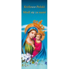 Baner Matka Boża z Dzieciątkiem Jezus "Królowo Polski.." - Banery z Matką Bożą