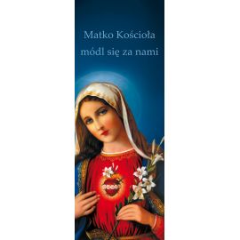 Baner Najświętsze Serce Maryi "Matko Kościoła módl się za nami" - Banery z Matką Bożą