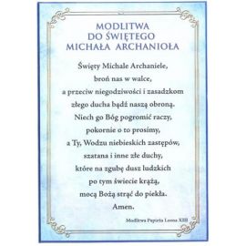 Święty Michał Archanioł - Ikona dwustronna format A5 - zdjęcie 2 - Święty Michał Archanioł - Ikona dwustronna format A5