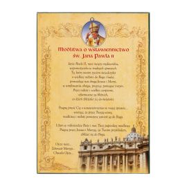 Święty Jan Paweł II Papież - Ikona dwustronna z modlitwą format A5 (2) - zdjęcie 3 - Święty Jan Paweł II Papież - Ikona dwustronna z modlitwą format A5 (2)