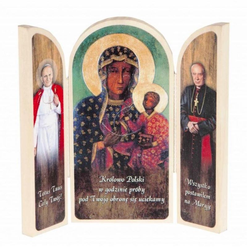 Tryptyk drewniany mały - Królowo Polski - Tryptyk drewniany mały - Królowo Polski