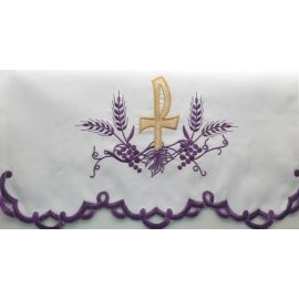 Obrus ołtarzowy haftowany - wzór eucharystyczny (215)