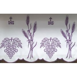 Obrus ołtarzowy haftowany - wzór eucharystyczny (216)