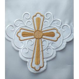 Obrus ołtarzowy haftowany - wzór eucharystyczny (145) - zdjęcie 2 - Obrus ołtarzowy haftowany - wzór eucharystyczny (145)