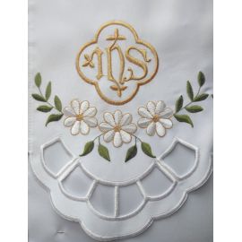 Obrus ołtarzowy haftowany - wzór eucharystyczny (143) - zdjęcie 2 - Obrus ołtarzowy haftowany - wzór eucharystyczny (143)