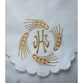 Obrus ołtarzowy haftowany - wzór eucharystyczny (138) - zdjęcie 2 - Obrus ołtarzowy haftowany - wzór eucharystyczny (138)