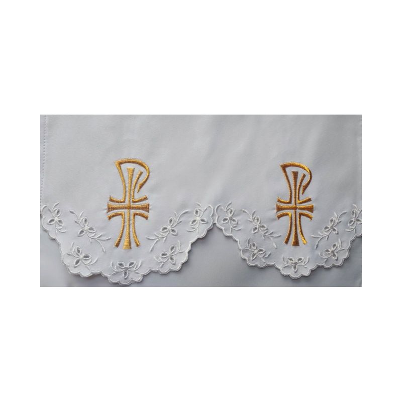 Obrus ołtarzowy haftowany - wzór eucharystyczny (137) - Obrus ołtarzowy haftowany - wzór eucharystyczny (137)