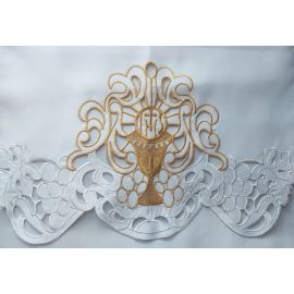 Obrus ołtarzowy haftowany - wzór eucharystyczny (218)