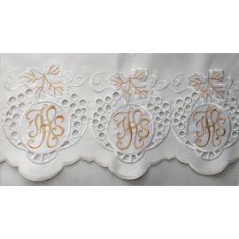 Obrus ołtarzowy haftowany - wzór eucharystyczny (219)