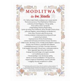 Święty Józef - Ikona z modlitwą format A4 - zdjęcie 2 - Święty Józef - Ikona z modlitwą format A4
